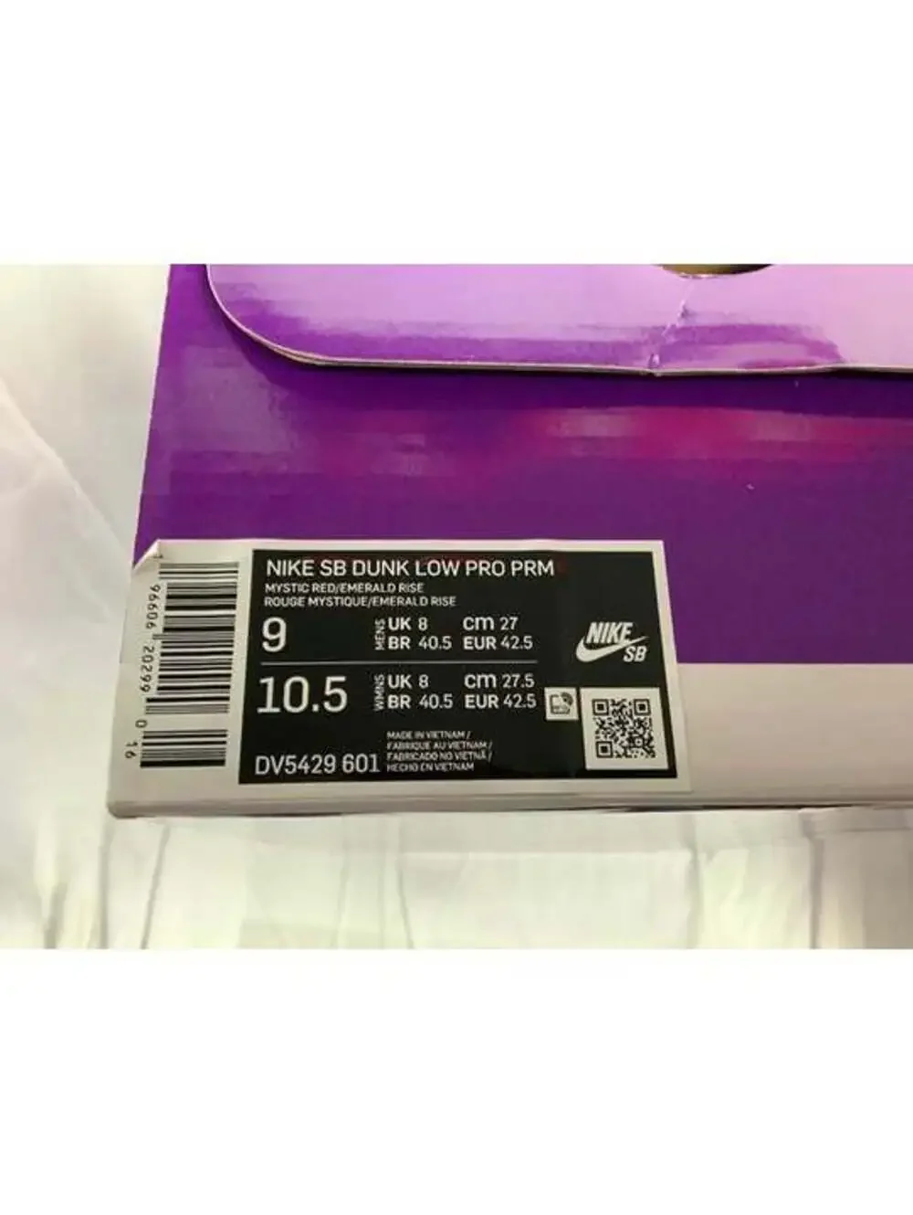 Nike SB Dunk Low Pro Prm Size 9